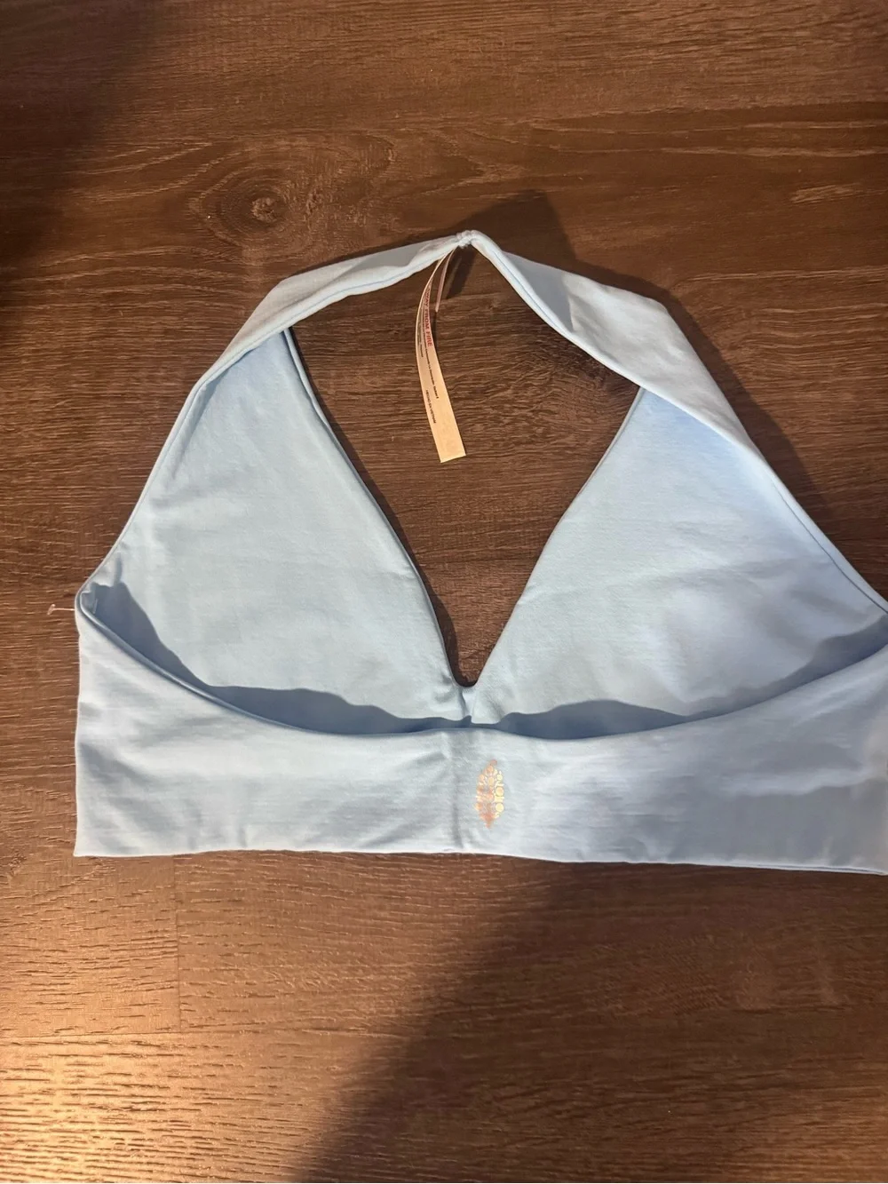 NWOT Free People Movement Good Karma Mini Bra in Blue Size XL